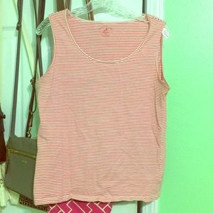 Peppermint Striped Basic Tank Top